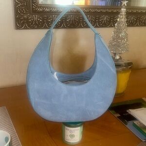 Elegant Sky Blue Hobo Bag